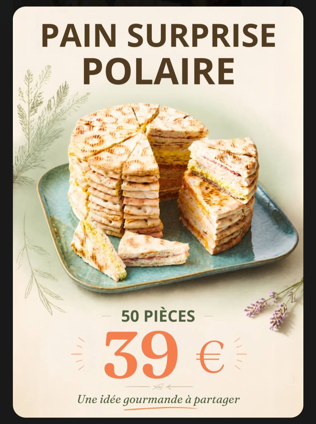 Pain Polaire 50 pièces